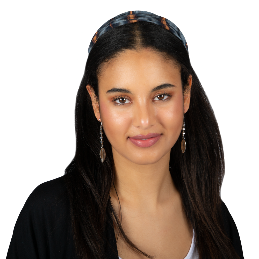 Tie Dye Bandana Grey Blue Gold - Stylish and Unique Accessory - Shopthatapp.ca