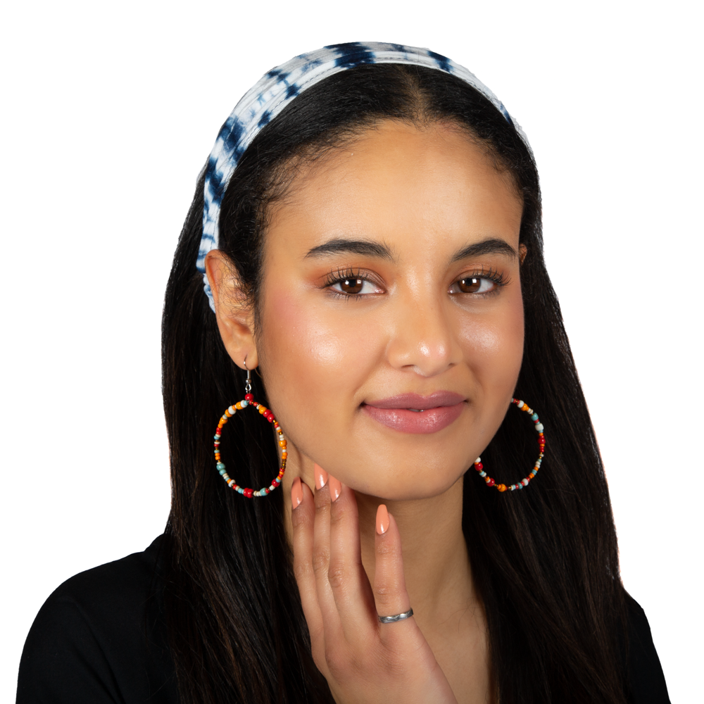 Tie Dye Bandana Blue White - Unique Fashion Accessory for Stylish Looks - Shopthatapp.ca