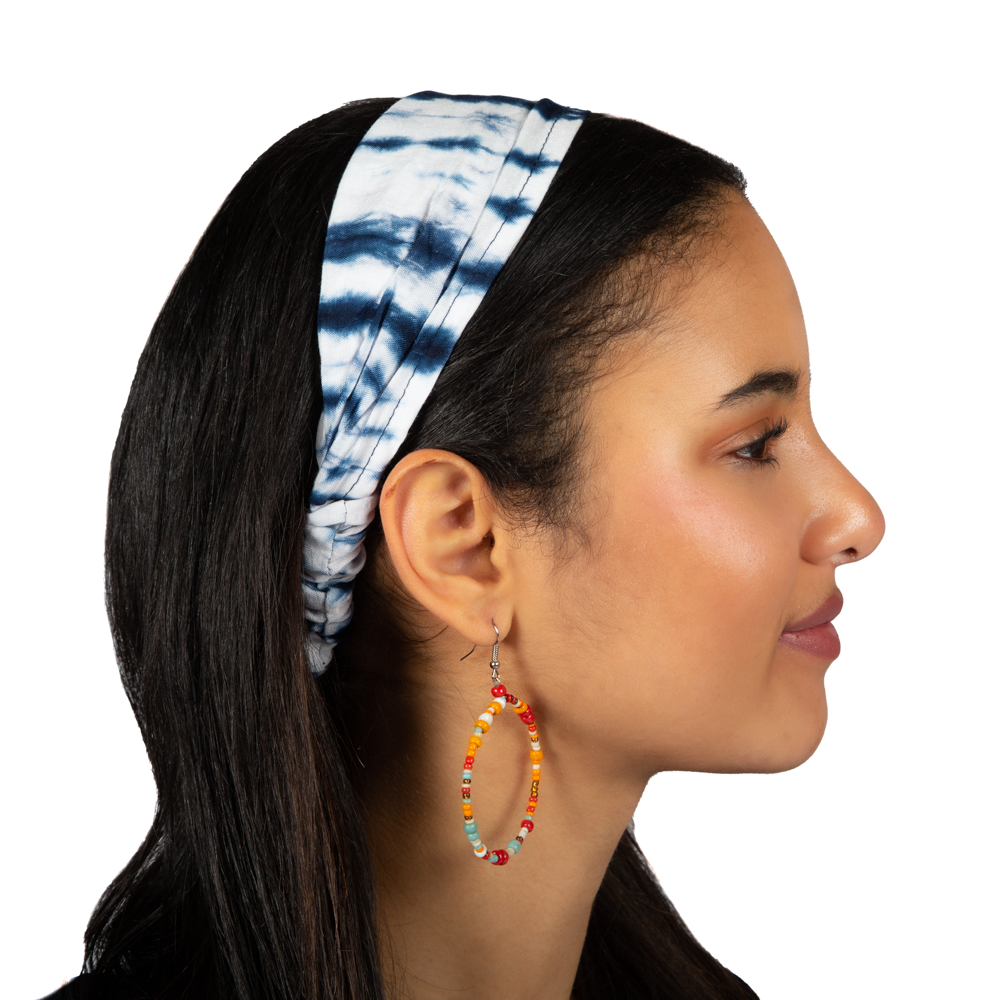 Tie Dye Bandana Blue White - Unique Fashion Accessory for Stylish Looks - Shopthatapp.ca
