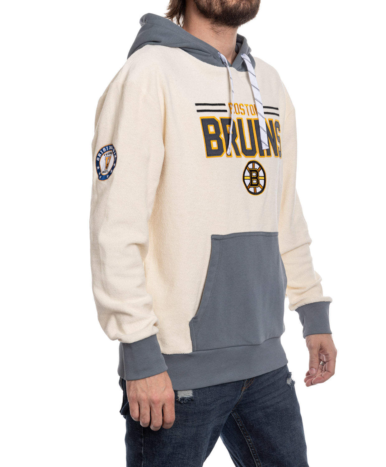 Boston Bruins NHL Unisex Reverse Terry Retro Premium Hoodie - Shopthatapp.ca