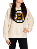 NHL Boston Bruins Ladies Sherpa Hoodie - Shopthatapp.ca