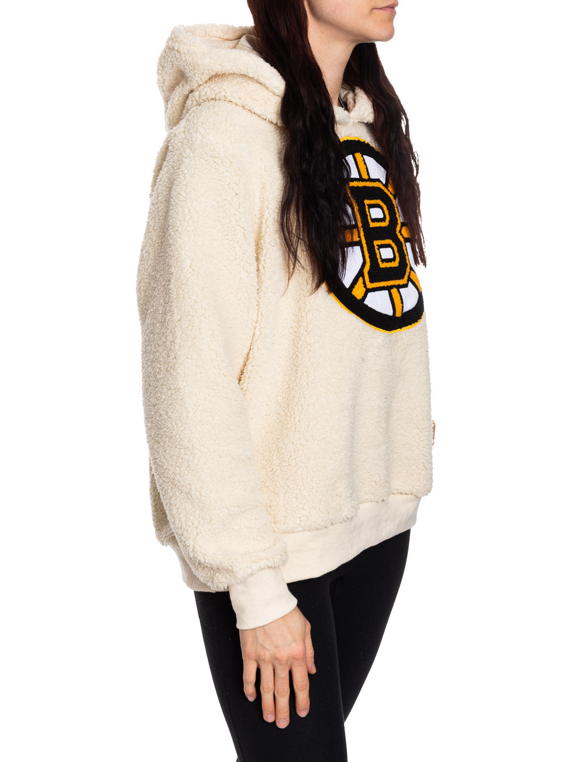 NHL Boston Bruins Ladies Sherpa Hoodie - Shopthatapp.ca