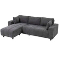 Wilshere Reversible Sectional with Changeable Chaise-Grey