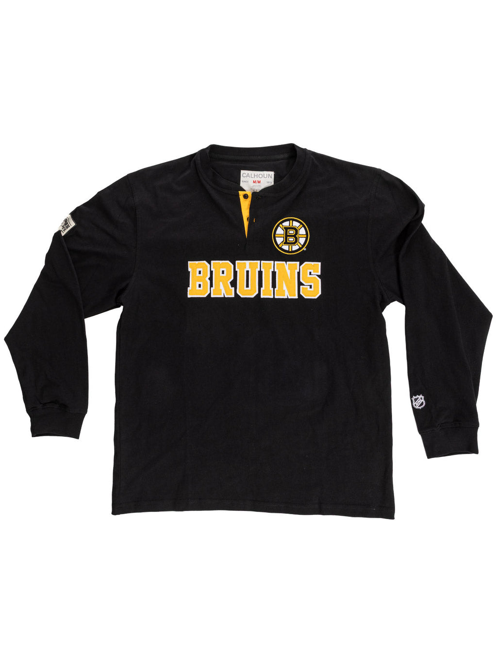 Boston Bruins Long Sleeve Henley - Shopthatapp.ca
