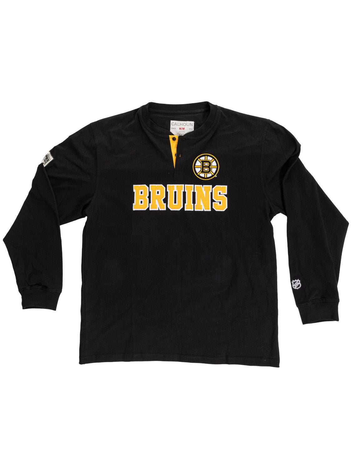 Boston Bruins Long Sleeve Henley - Shopthatapp.ca