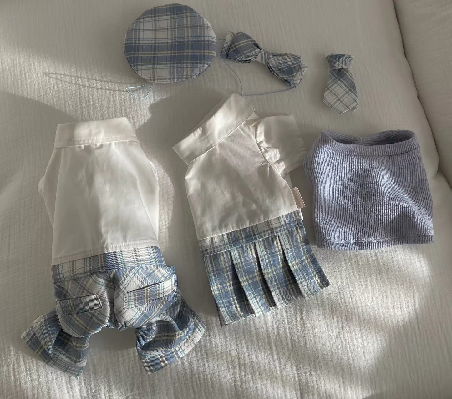 Belinda Set – Luxury Plaid Outfit Set for Dogs with Matching Hat - Shopthatapp.ca