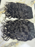 Indian Virgin Wavy Clip On Set