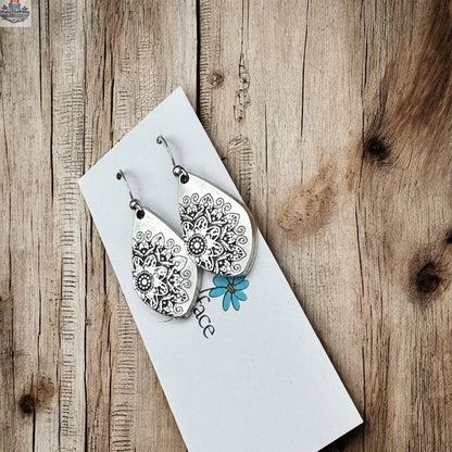 Mandala Hook Earrings - Shopthatapp.ca