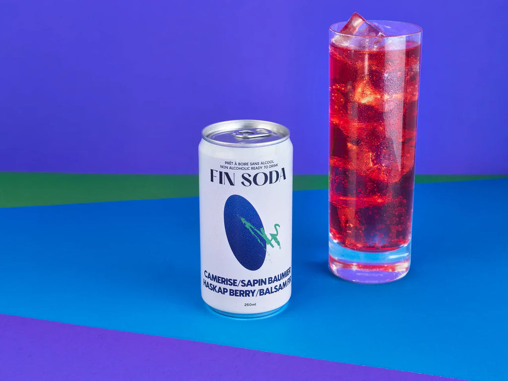 Fin Soda Haskap Berry Balsam Fir - Refreshing Sparkling Beverage