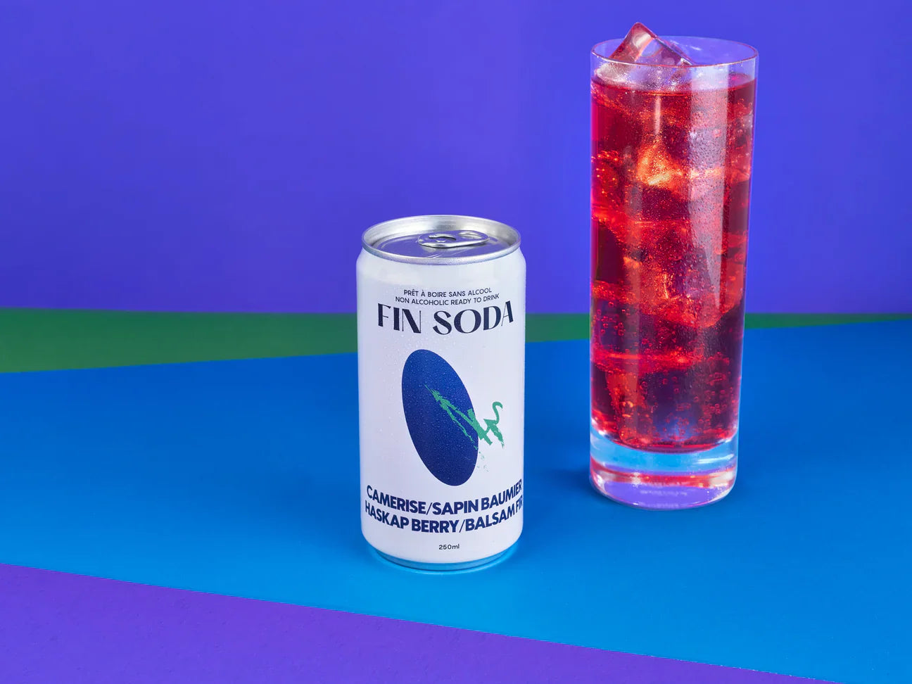Fin Soda Haskap Berry Balsam Fir - Refreshing Sparkling Beverage