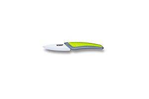 Ceramic Kitchen Knife with Soft Touch Handle - 3" Sharp White Blade and Ergonomic Design