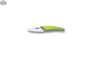 Ceramic Kitchen Knife with Soft Touch Handle - 3" Sharp White Blade and Ergonomic Design - Shopthatapp.ca