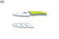 Premium Ceramic Kitchen Knife with Soft Touch Handle - 5" Blade in Green & Grey - Shopthatapp.ca
