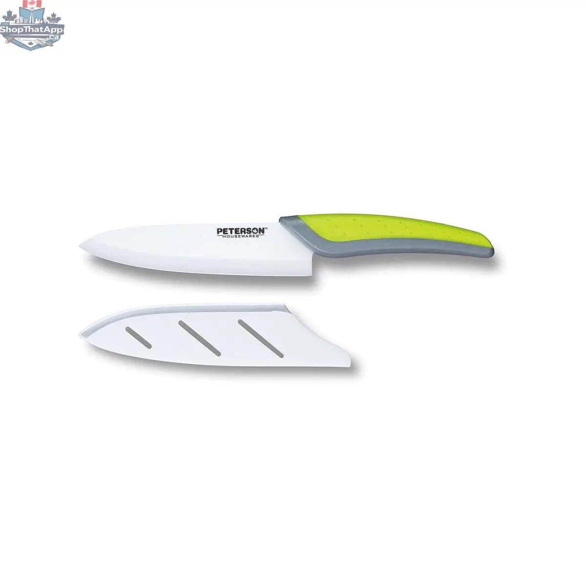 Ceramic Kitchen Knife with Soft Touch Handle - 3" Sharp White Blade and Ergonomic Design - Shopthatapp.ca