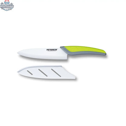 Ceramic Kitchen Knife with Soft Touch Handle - 3" Sharp White Blade and Ergonomic Design - Shopthatapp.ca