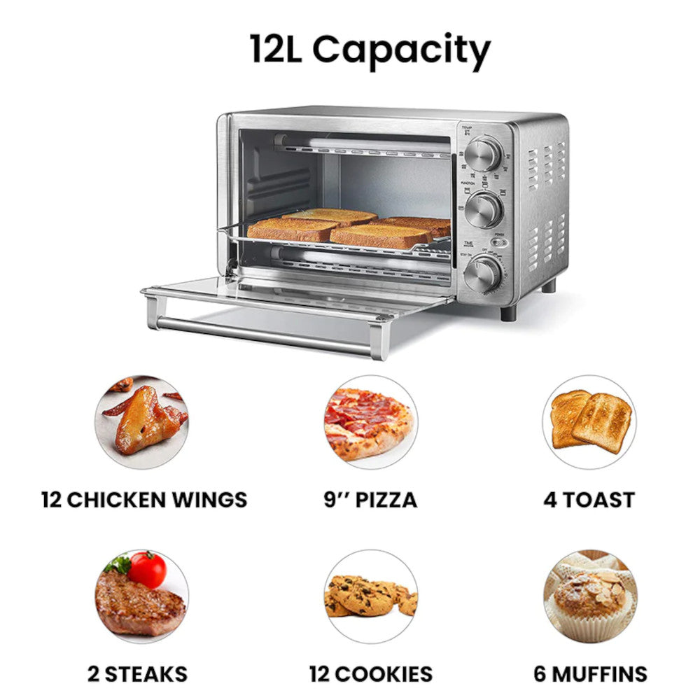 COMFEE Countertop Stainless Steel Toaster Oven - CFO-BG12 - Shopthatapp.ca