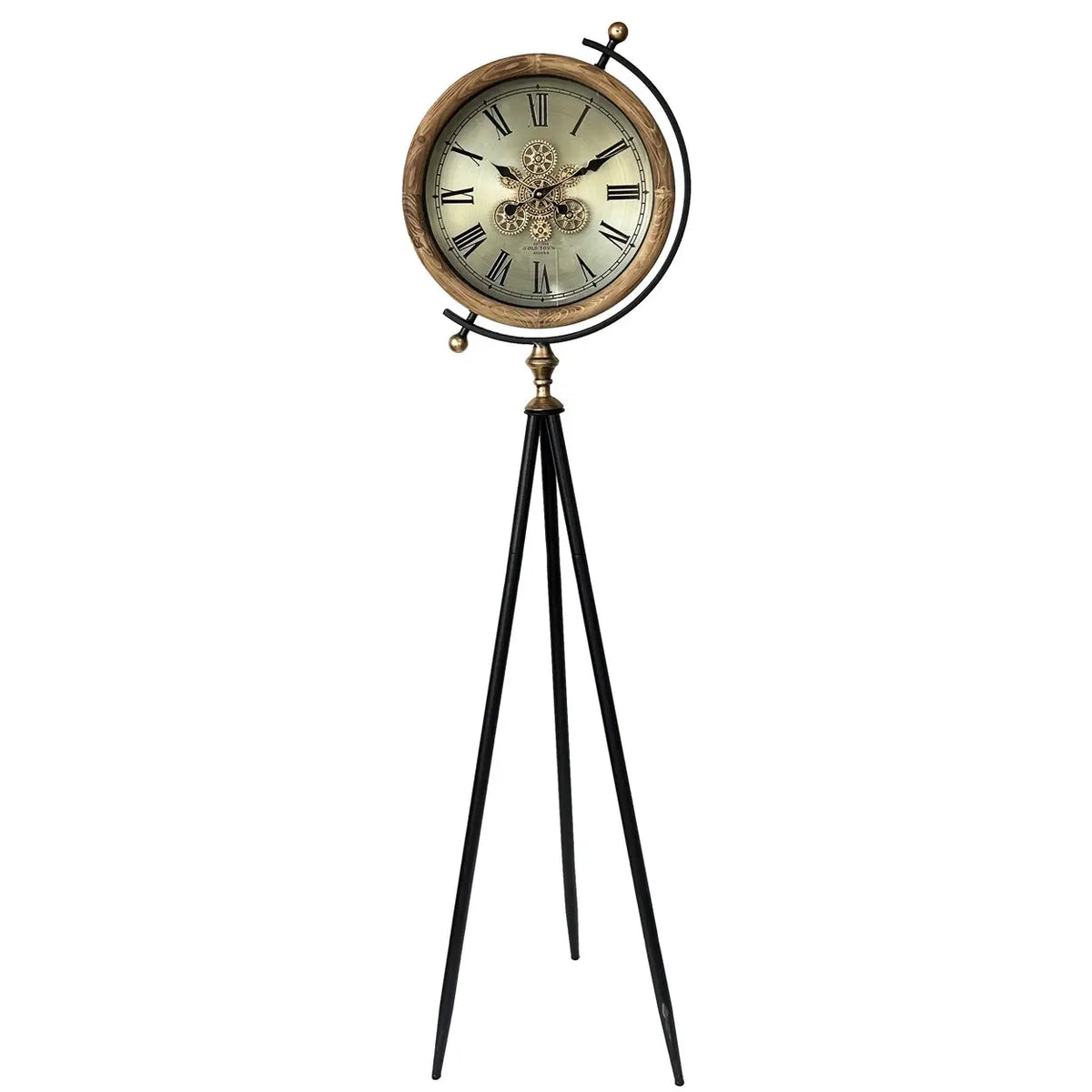 Auróra Tripod Gear Floor Clock - Shopthatapp.ca