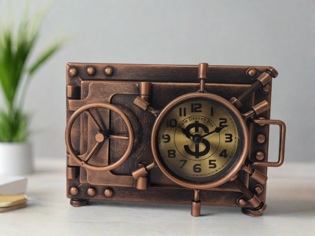 Nautical Table Clock Piggy Bank: Timekeeping Meets Whimsical Savings