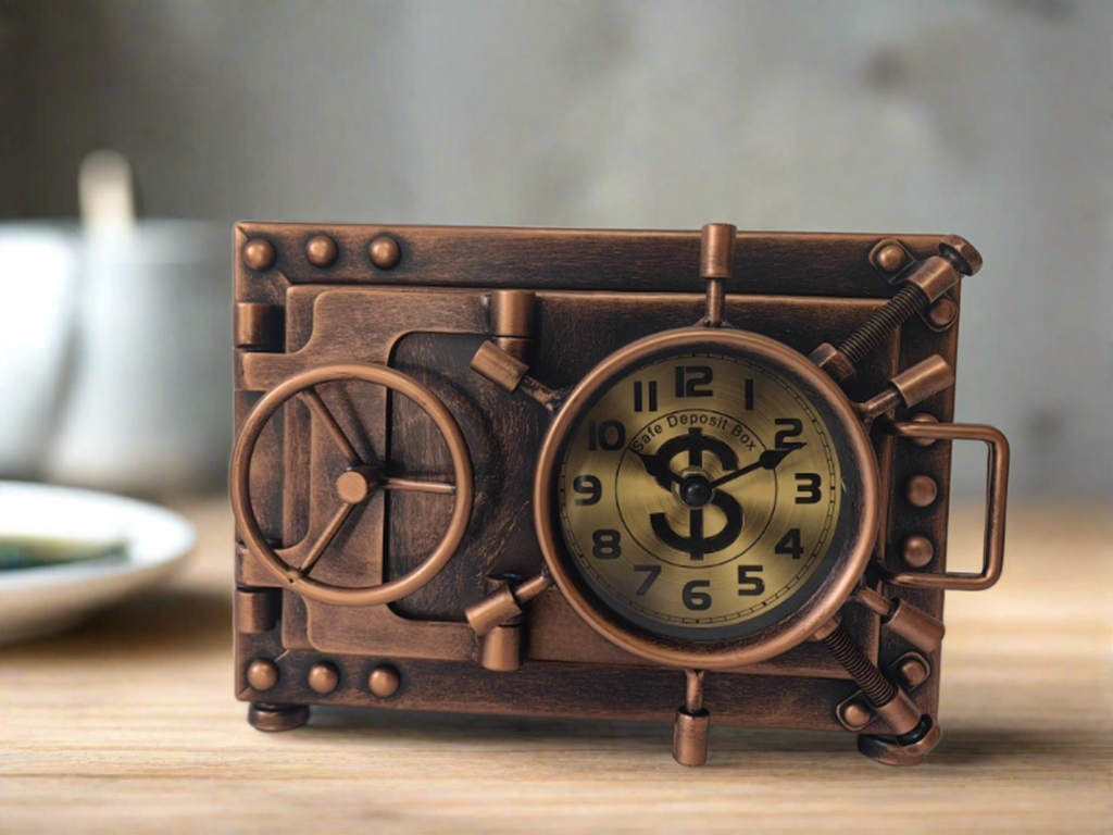 Nautical Table Clock Piggy Bank: Timekeeping Meets Whimsical Savings