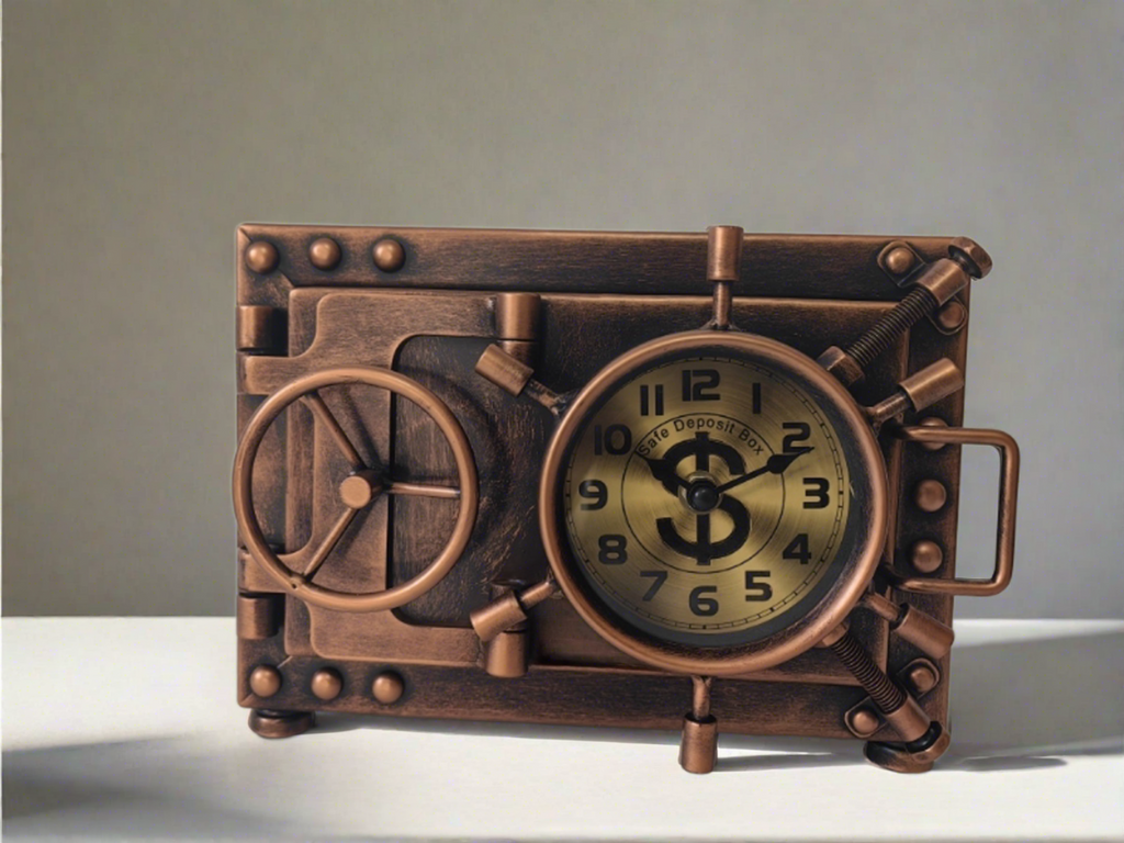 Nautical Table Clock Piggy Bank: Timekeeping Meets Whimsical Savings