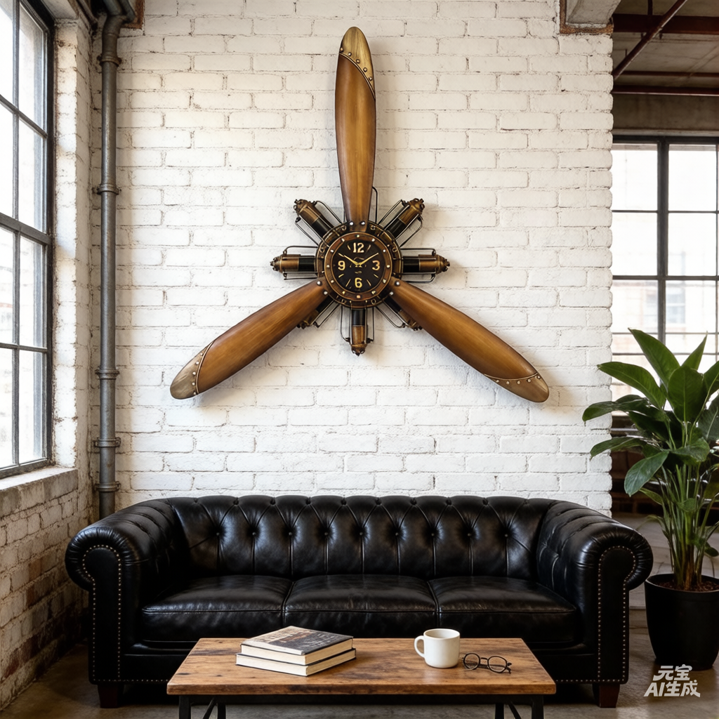 AeroSpin Wall Clock – Propeller Edition