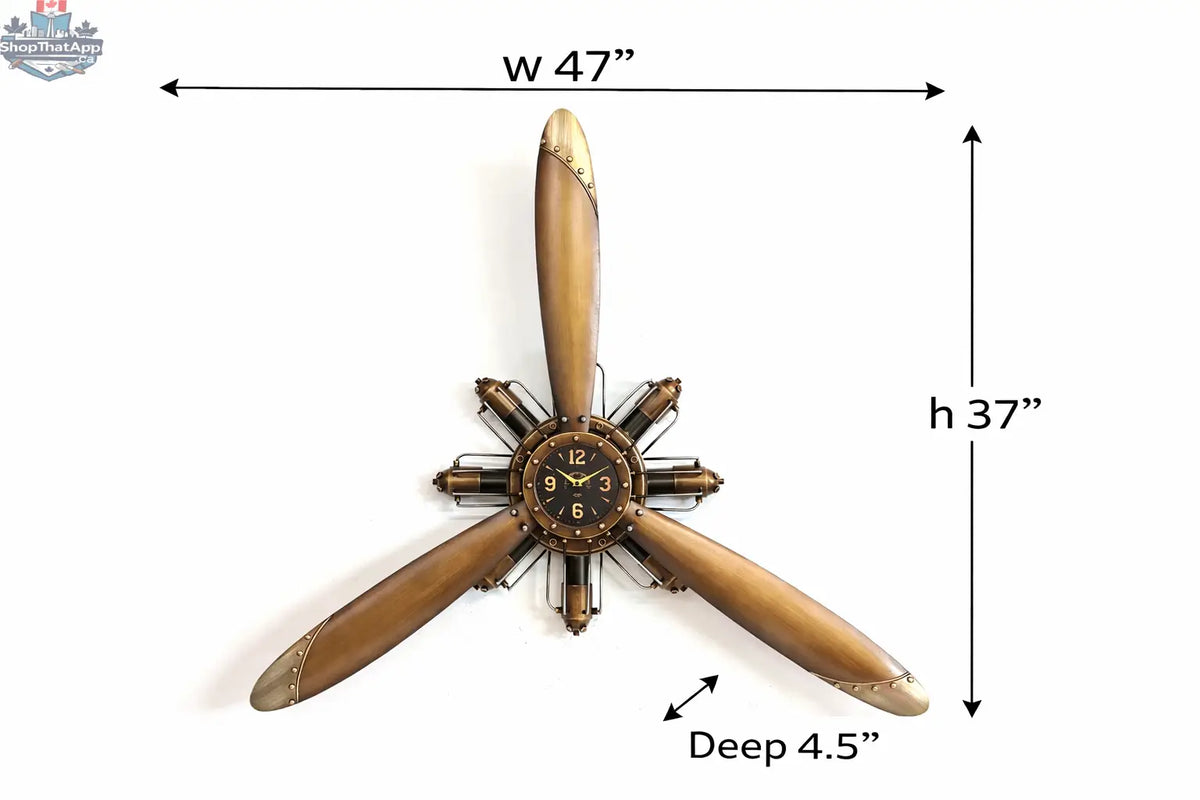 AeroSpin Wall Clock – Propeller Edition - Shopthatapp.ca