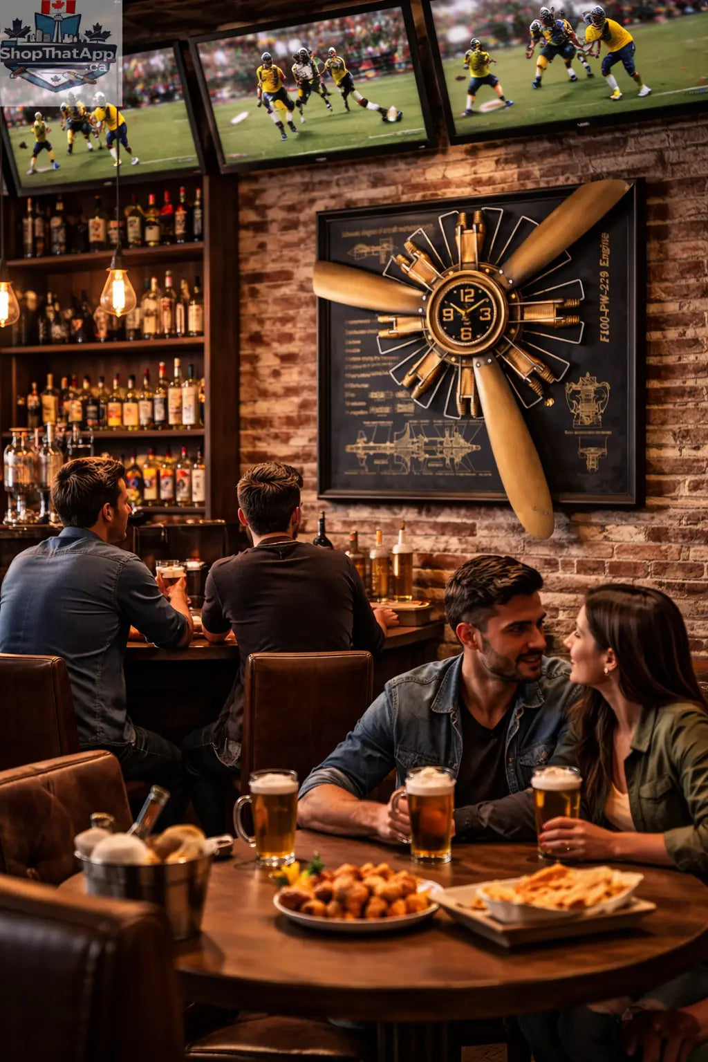 Vintage Aviation Wall Clock: Timeless Style Meets Mechanical Artistry - Shopthatapp.ca