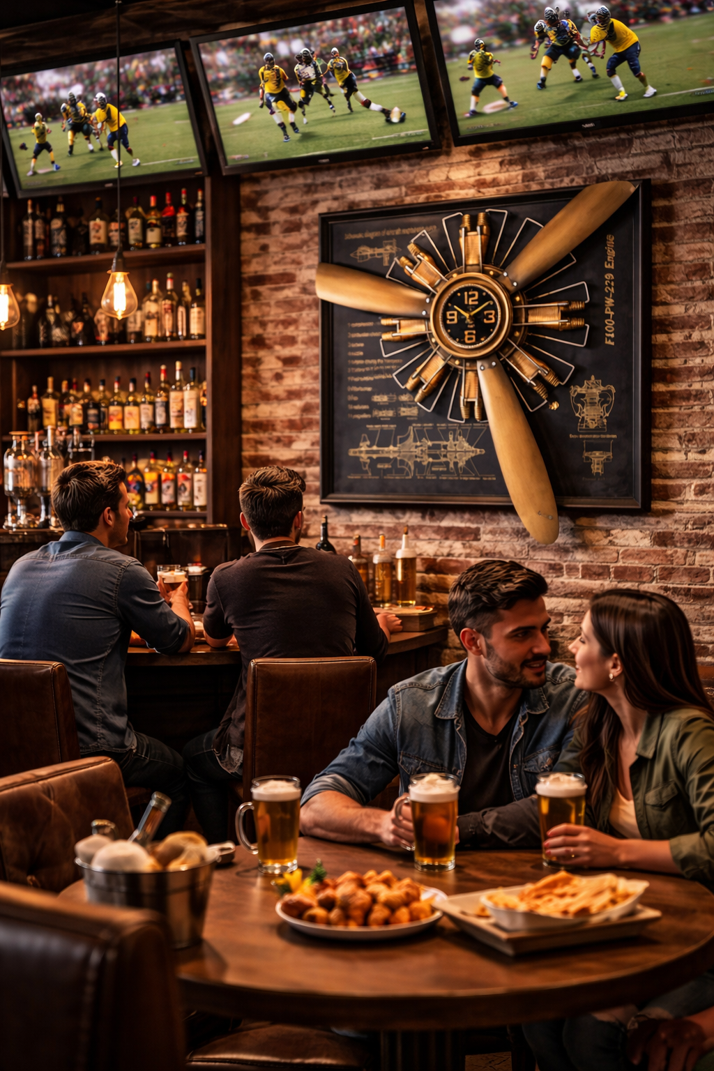Vintage Aviation Wall Clock: Timeless Style Meets Mechanical Artistry