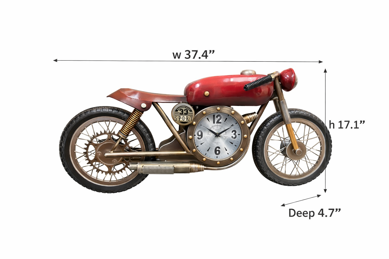Vintage Motorcycle Wall Clock: A Timeless Addition for Biker Enthusiasts