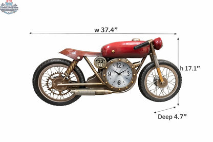Vintage Motorcycle Wall Clock: A Timeless Addition for Biker Enthusiasts - Shopthatapp.ca