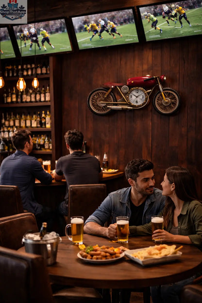 Vintage Motorcycle Wall Clock: A Timeless Addition for Biker Enthusiasts - Shopthatapp.ca