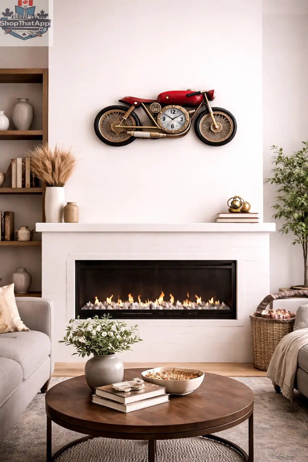 Vintage Motorcycle Wall Clock: A Timeless Addition for Biker Enthusiasts - Shopthatapp.ca