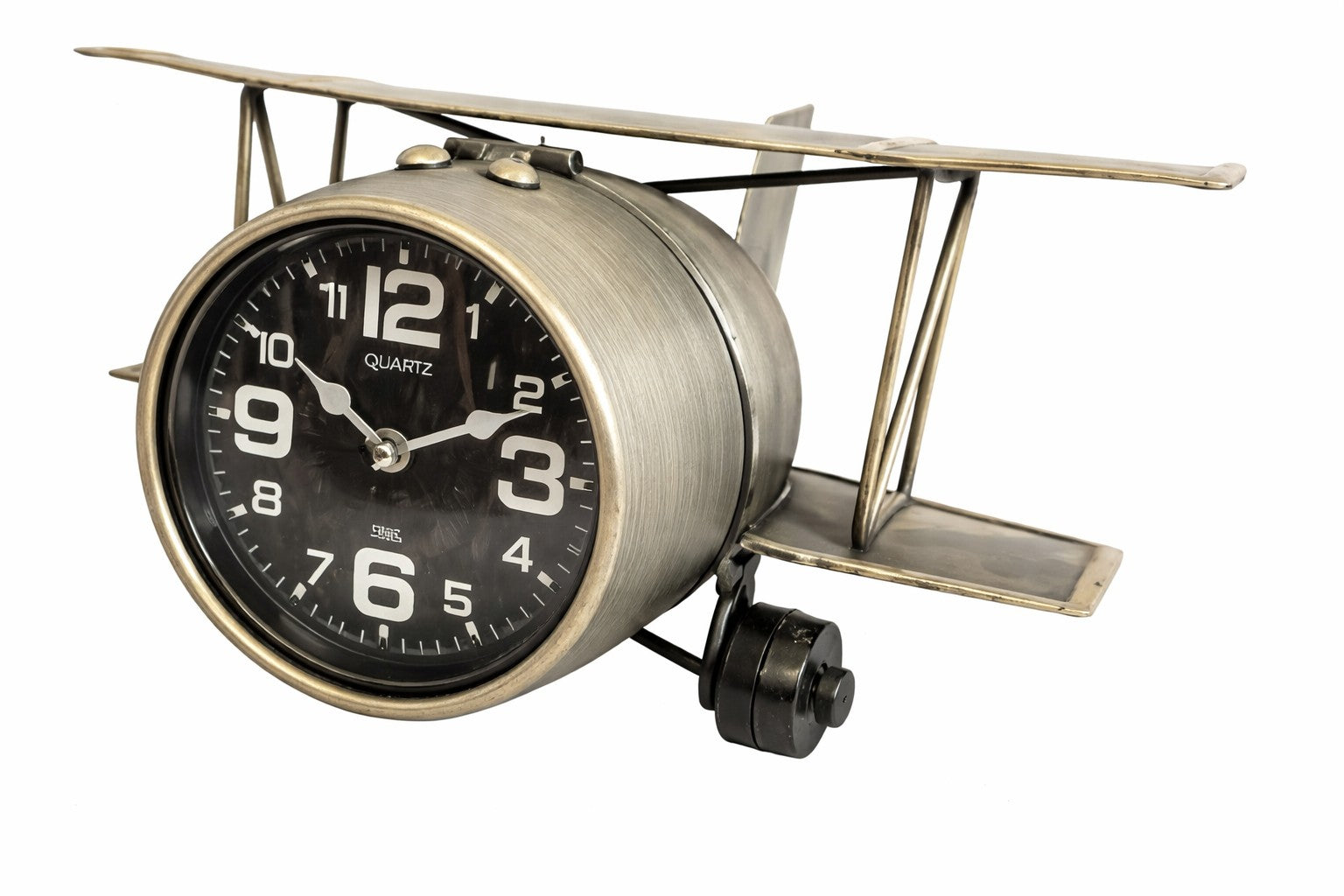 Vintage Airplane Table Clock - Elevate Your Space with Timeless Aviation Charm
