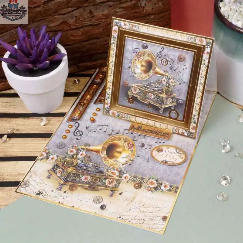 Precut 3D card toppers set featuring elegant designs from Ecstasy Crafts' A Note to Say... Luxury Topper Set.