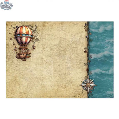 Precut 3D card toppers set featuring clockwork and vintage designs from Ecstasy Crafts' The Adventure Begins Luxury Topper Set.