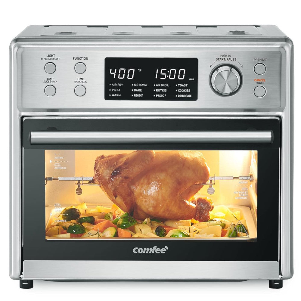 COMFEE CO-F25A1 12-in-1 Air Fryer Oven with Rotisserie - Blemished package with full warranty - Shopthatapp.ca