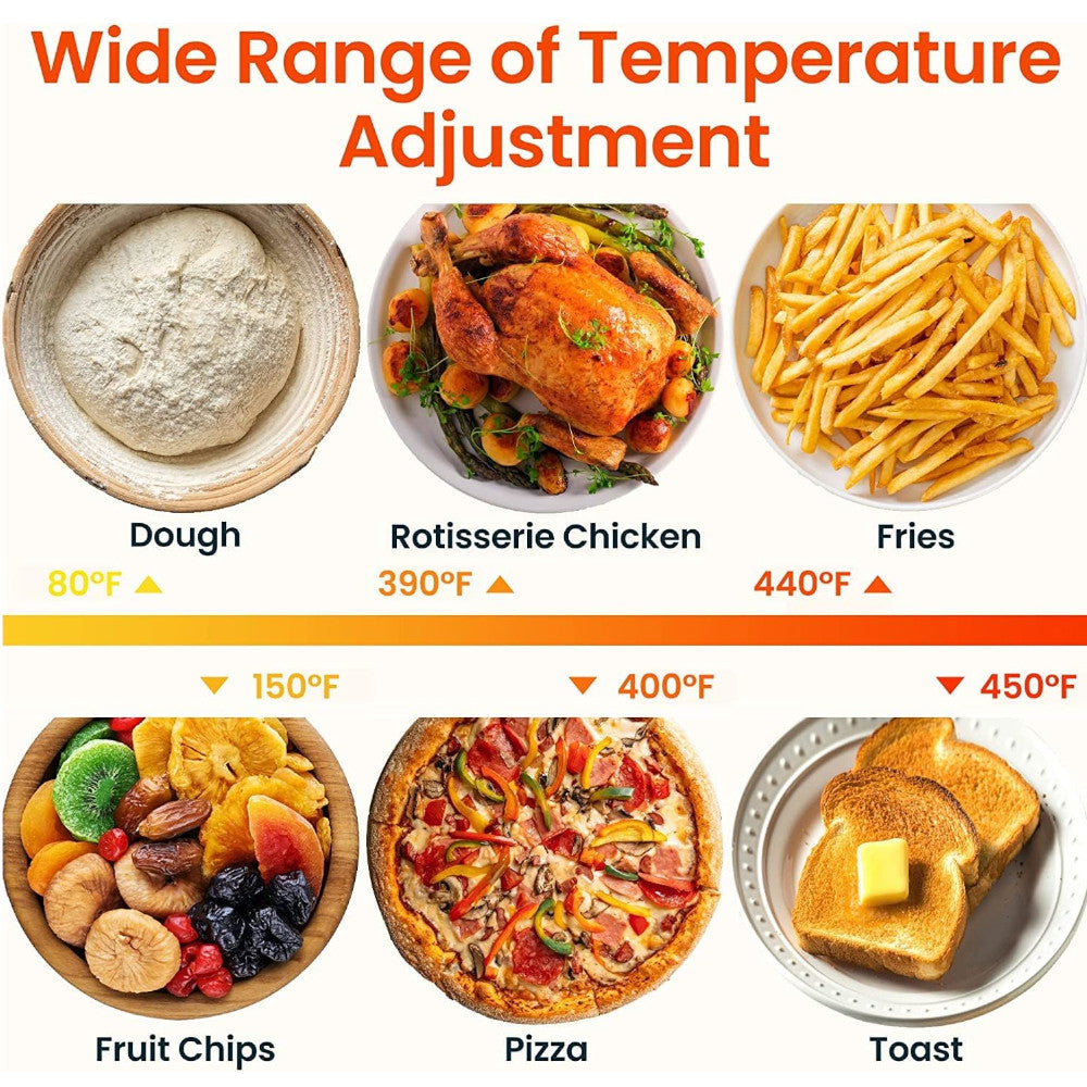 COMFEE CO-F25A1 12-in-1 Air Fryer Oven with Rotisserie - Blemished package with full warranty - Shopthatapp.ca