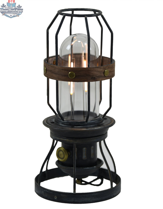 Illuminate Your Adventures with the Comet Vintage Grey Camping Lantern - Shopthatapp.ca