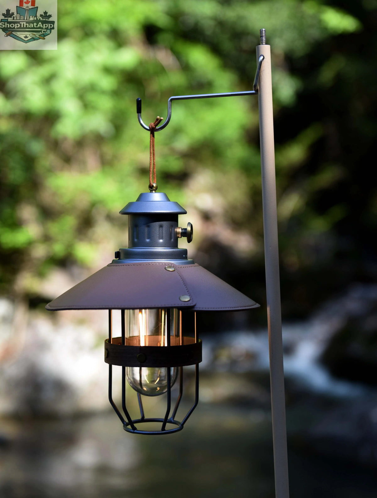 Illuminate Your Adventures with the Comet Vintage Grey Camping Lantern - Shopthatapp.ca