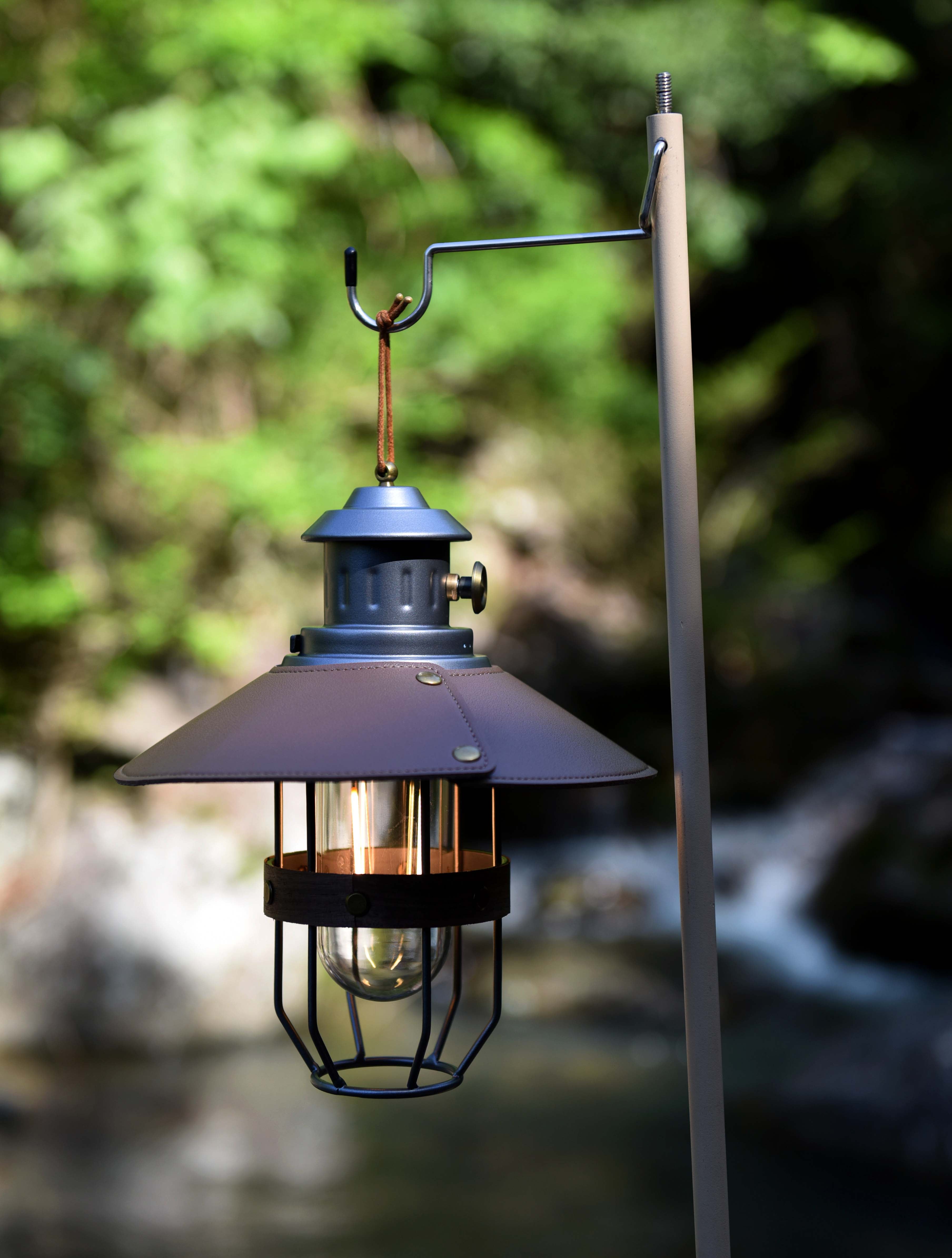 Illuminate Your Adventures with the Comet Vintage Grey Camping Lantern