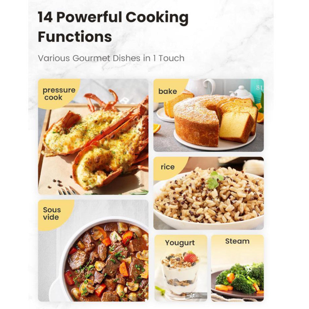 COMFEE CPC60D7ABB 9 in 1 Multi Pressure Cooker - Blemished package with full warranty - Shopthatapp.ca