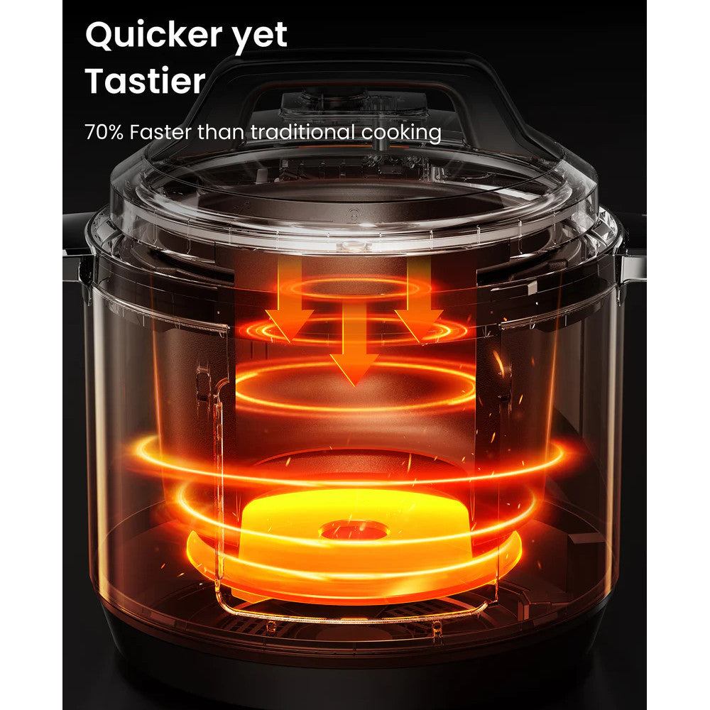 COMFEE CPC80D7ASB 8 Qt Electric Pressure Cooker - Blemished package with full warranty - Shopthatapp.ca