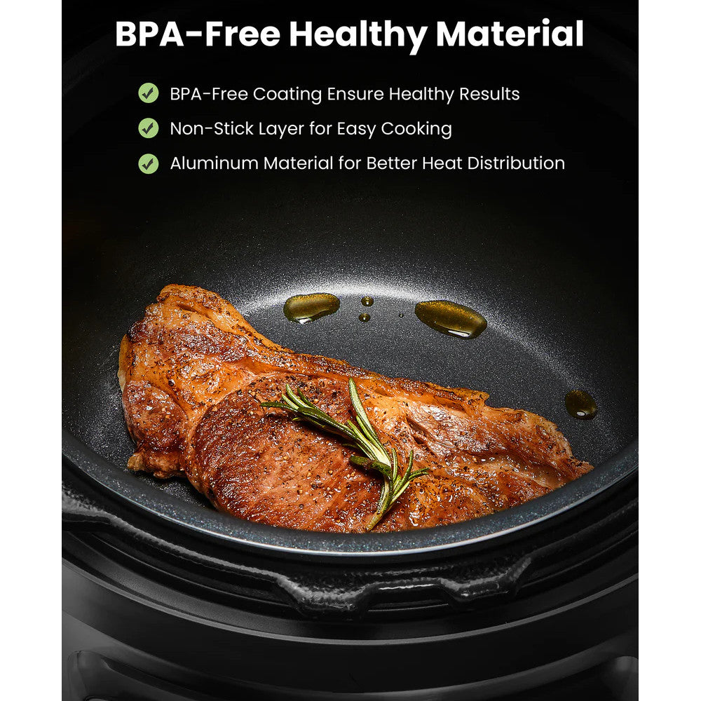 COMFEE CPC80D7ASB 8 Qt Electric Pressure Cooker - Blemished package with full warranty - Shopthatapp.ca