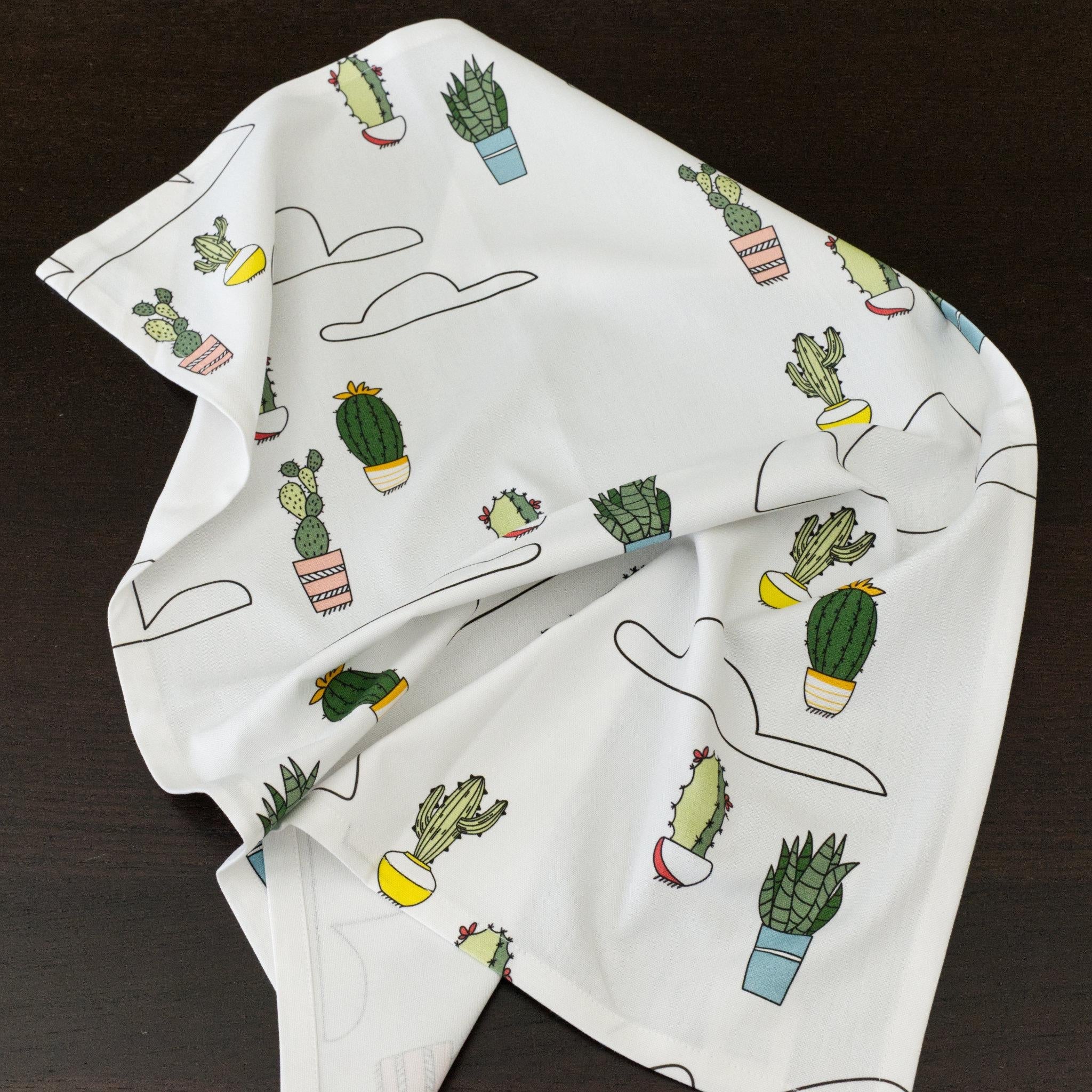 Clouds Over Desert: Cacti Tea Towels - Shopthatapp.ca