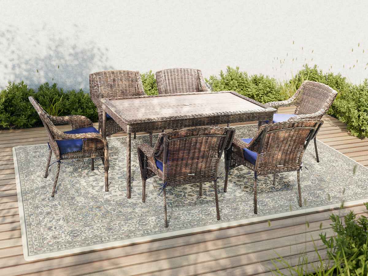 Cambridge 7-Piece Outdoor Wicker Dining Set