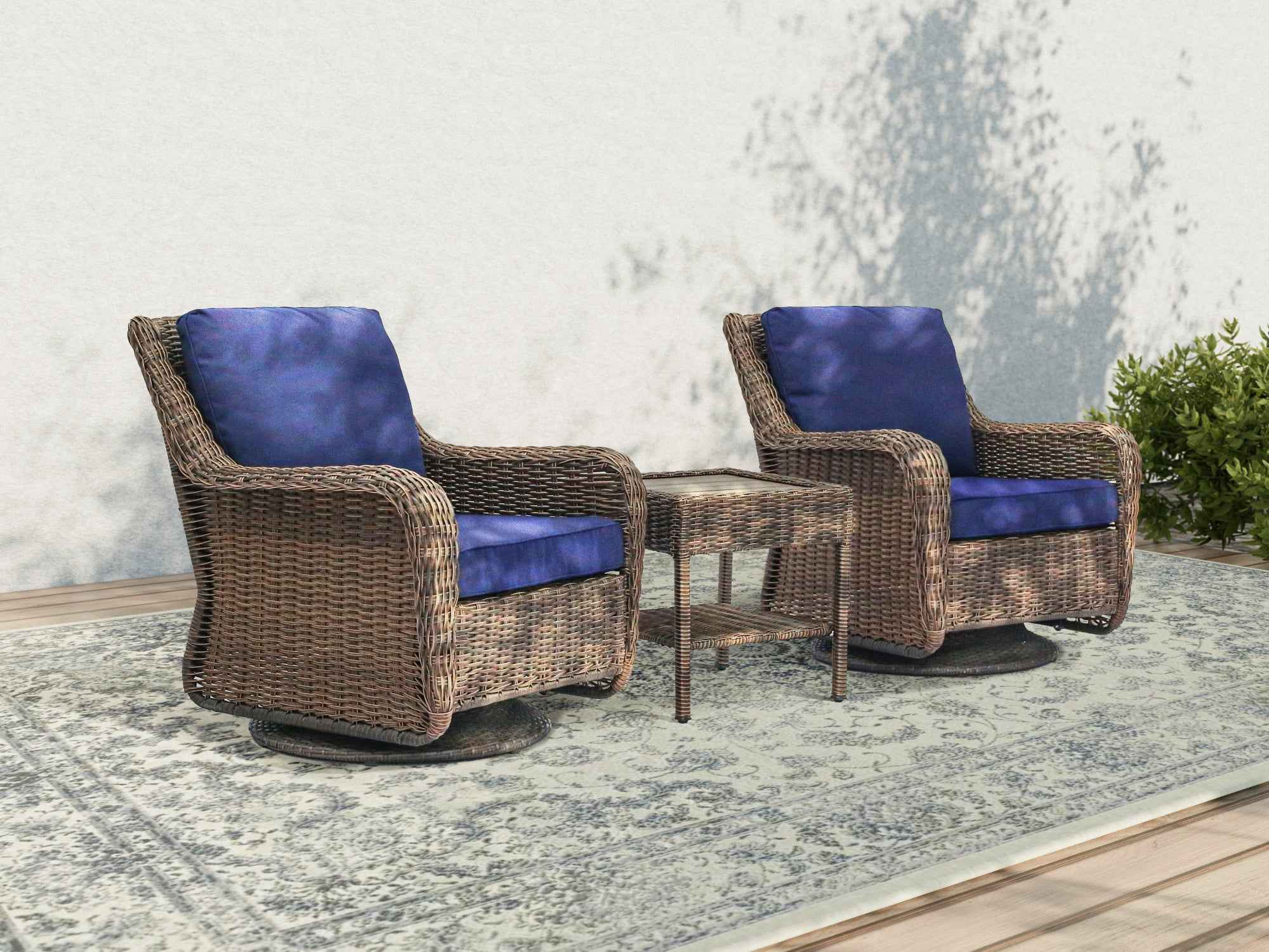 Cambridge Swivel Chair Bistro Set