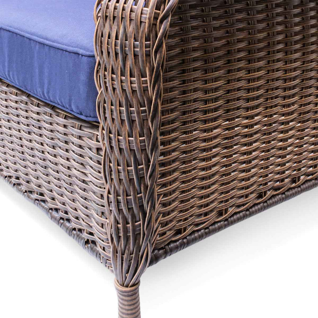 Cambridge 3-Piece Wicker Outdoor Left Arm Chaise Sectional