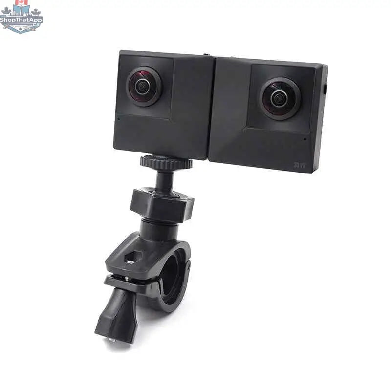 777tech camera handlebar mount for professional cameras, bike mount holder compatible with Insta360 ONE X and action cameras.