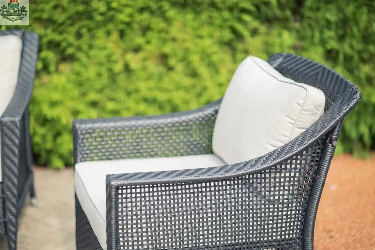 Krikacy Camus 4-piece aluminum outdoor sectional patio furniture set with club chair and modern design, perfect for outdoor lounging