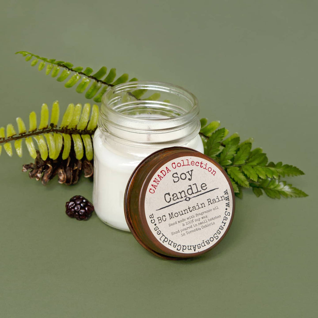 BC Mountain Rain Soy Candle - 8oz - Shopthatapp.ca